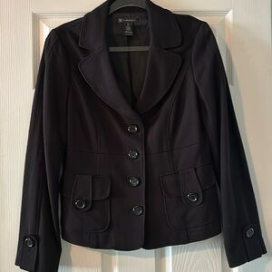 INC Black button up dressy jacket/blazer